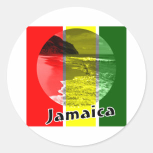 Jamaica Runt Klistermärke