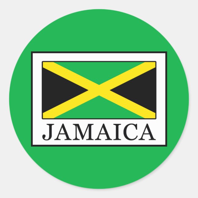 Jamaica Runt Klistermärke (Framsida)