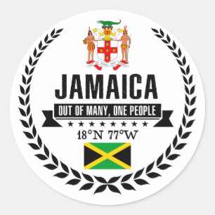 Jamaica Runt Klistermärke