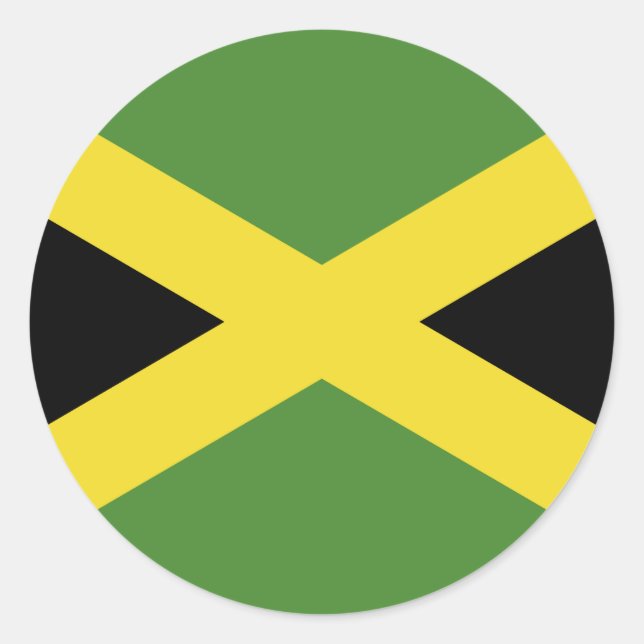 Jamaica Runt Klistermärke (Framsida)