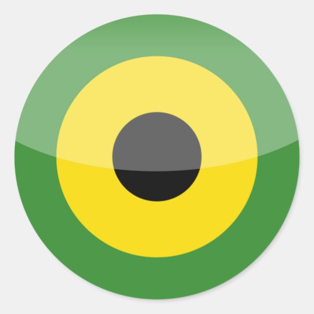 jamaica runt klistermärke (Framsida)