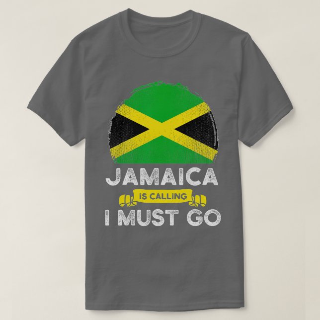 Jamaica säger att jag måste åka till Jamaican Heri T Shirt (Design framsida)