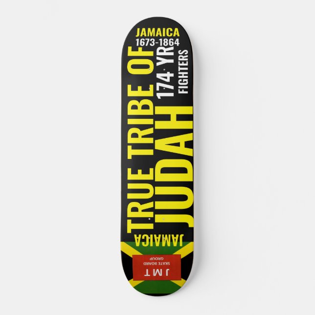 JAMAICA SANT FÖRSAMLING AV JUDA Skateboard (Framsida)