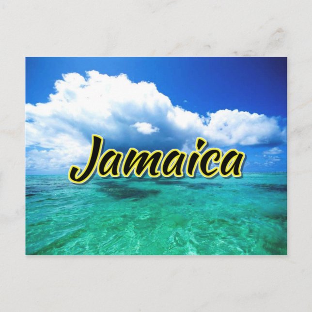 Jamaica Sea himlar Vykort (Framsida)