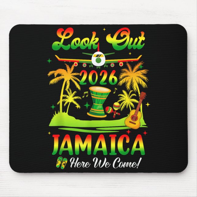 Jamaica Semester 2026 Här Kommer Vi Matchande Föde Musmatta (Framsidan)
