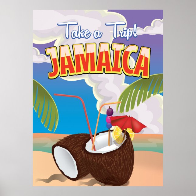 Jamaica seriefigur reseinformation affisch (Framsidan)