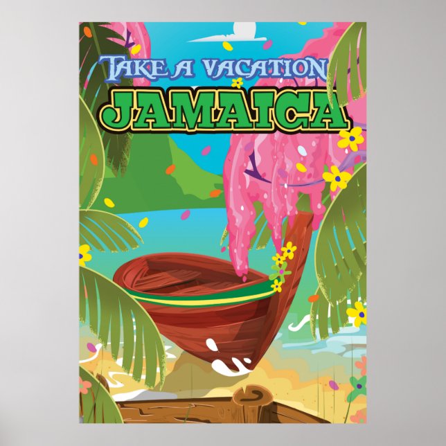Jamaica seriefigur reseinlägg poster (Framsidan)