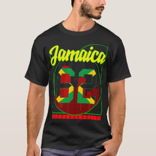 Jamaica Shirt, Jamaica 62 Jamaican Flagga Design T Shirt