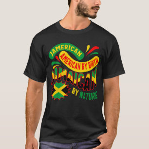 Jamaica Shirt, Jamerican American Jamaican Flagga T Shirt