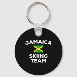 Jamaica Ski Skiing Team Jamaican Flagga Nyckelring