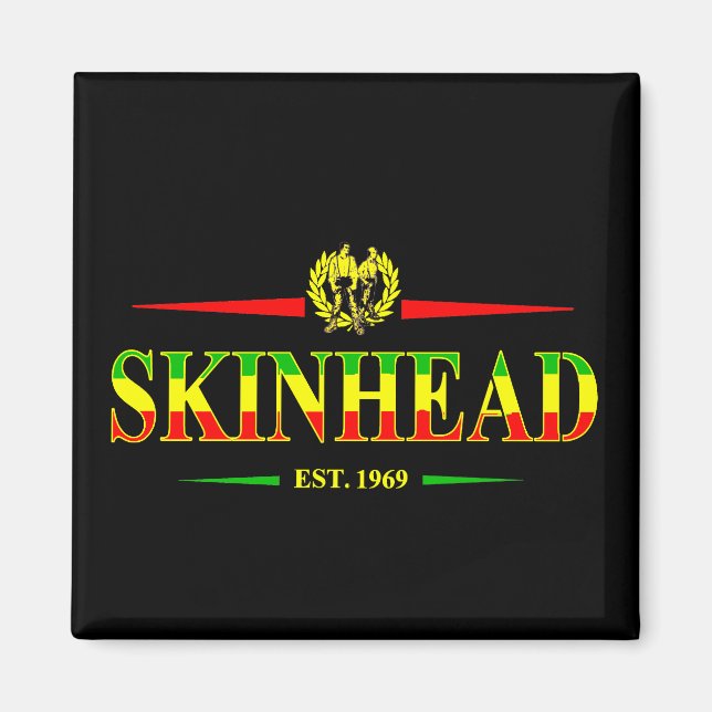 Jamaica Skinhead 1969 Magnet (Framsidan)