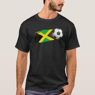 Jamaica Soccer Ball Jamaica Flagga Jersey - Jamaic T Shirt
