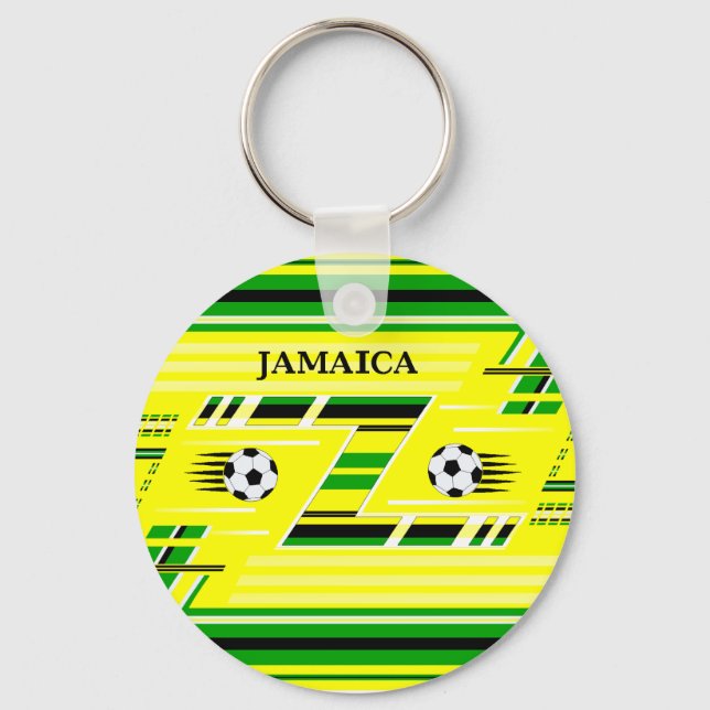 Jamaica Soccer Nyckelring (Framsida)