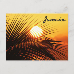 Jamaica solnedgångvykort vykort