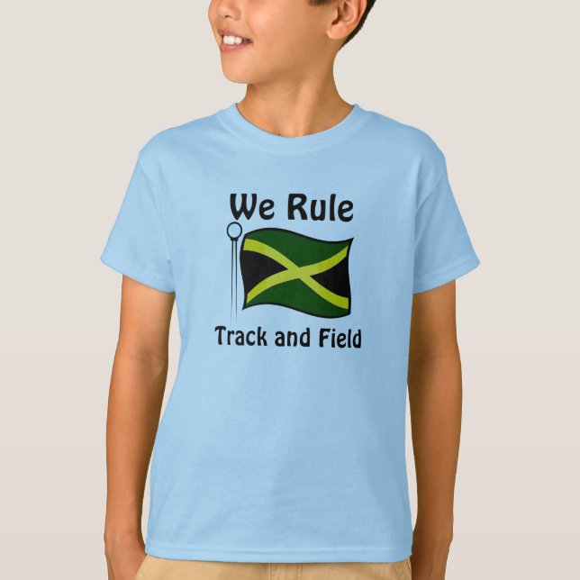 Jamaica-spår och fält-t-shirts tee (Framsida)