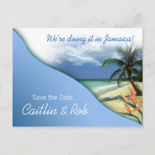 Jamaica spara datera (karibisk himmel) meddelande vykort
