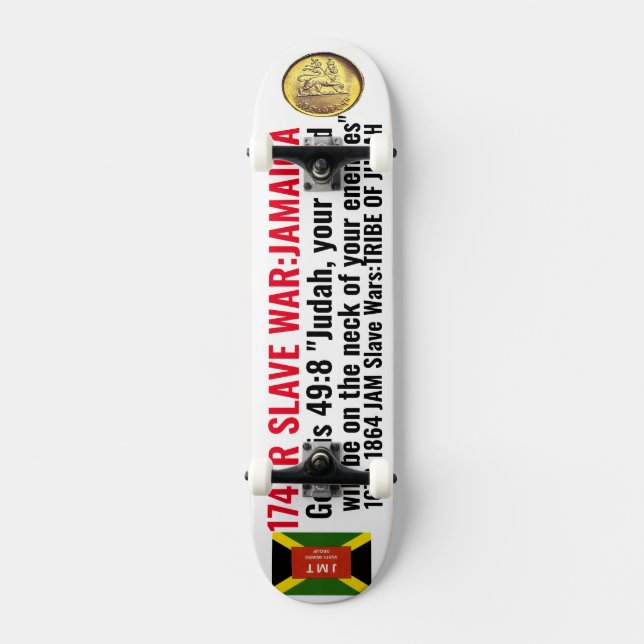 JAMAICA STAMMEN JUDAS (1 MO 49:8) Skateboard (Framsida)