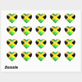 Jamaica Sticker Hjärtformat Klistermärke