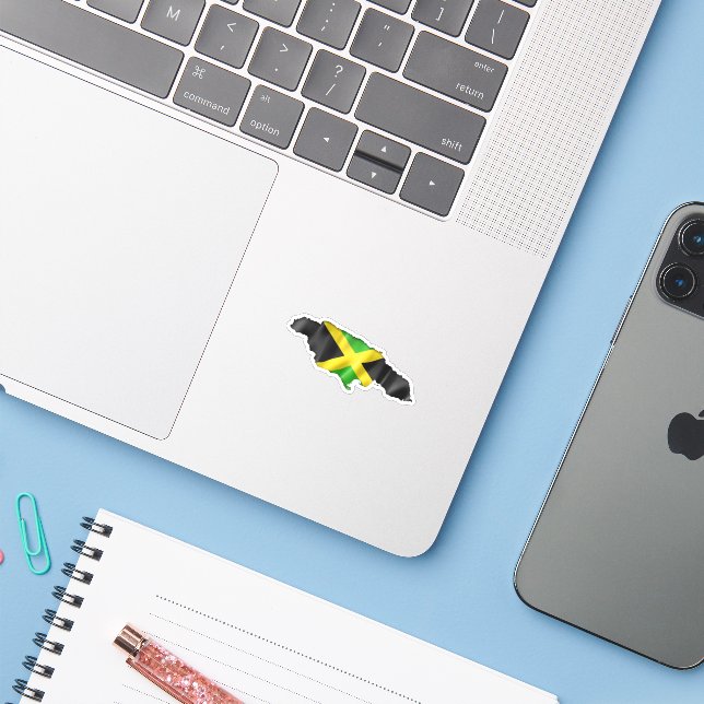 Jamaica Sticker Klistermärken (Laptop med iPhone)