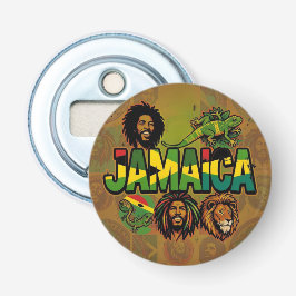 Jamaica stolt med jamaicanska färger flasköppnare