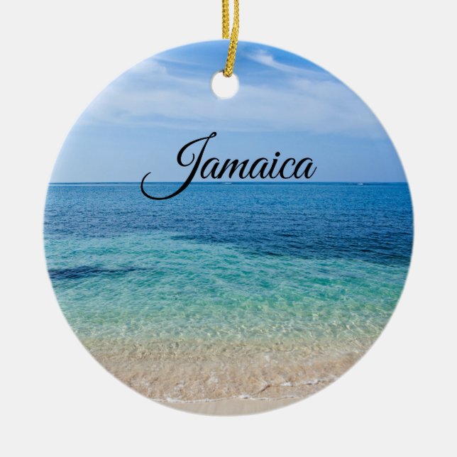 Jamaica Strand Julgransprydnad Keramik (Framsidan)