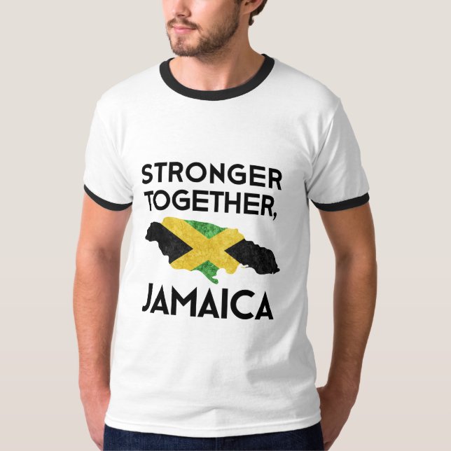 Jamaica Strong Hurricane Melissa Support Tee (Framsida)