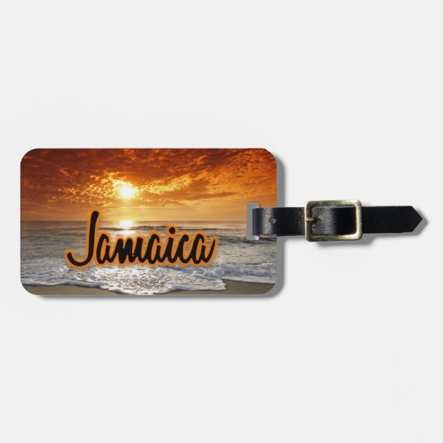 Jamaica sunset Bagagetag Bagagebricka (Horisontell Framsida)