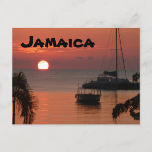 Jamaica Sunset Postcard Vykort