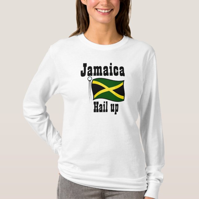 Jamaica t-shirts-hail uppåt tee (Framsida)