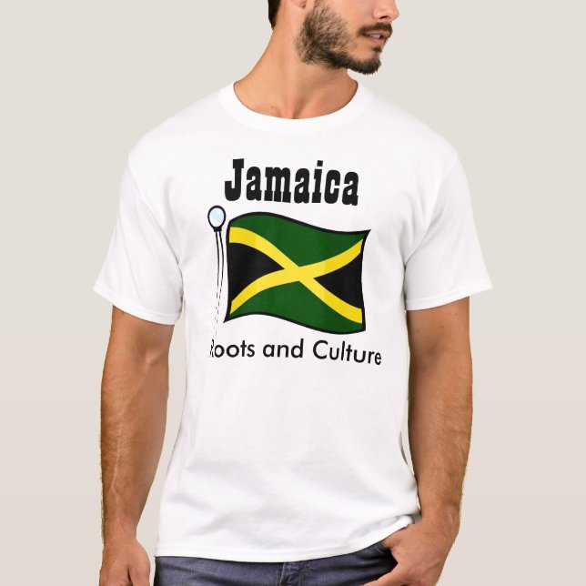 Jamaica t-shirts-root and culture tröja (Framsida)
