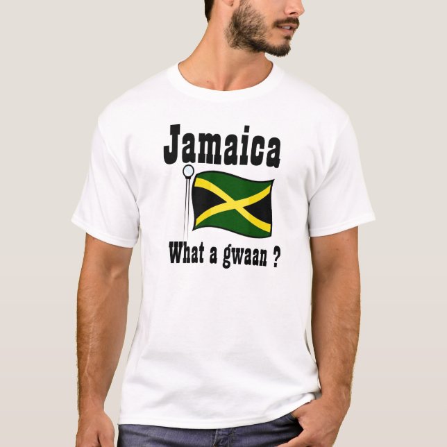 Jamaica t-shirts-What a gwaan T Shirt (Framsida)
