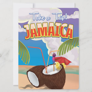 Jamaica-Tecknadens reseaffisch Inbjudningar