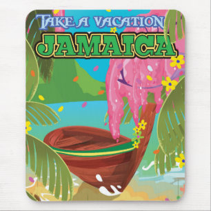 Jamaica-tecknadens reseaffisch musmatta