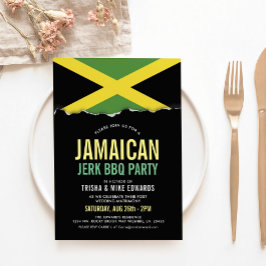 Jamaica Thned Cuisine | Party Flagga Inbjudan