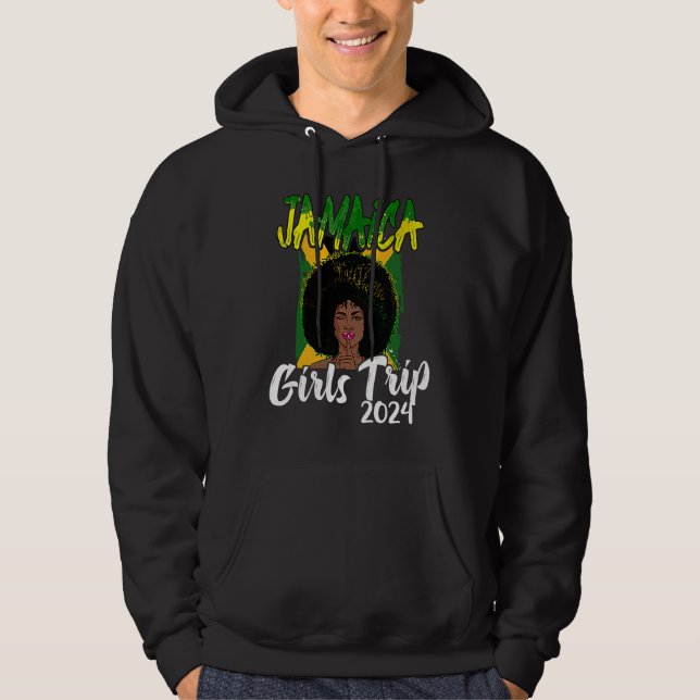 Jamaica Tjejresa 2024 Damernas Sjungbröllopsfest Hoodie (Framsida)