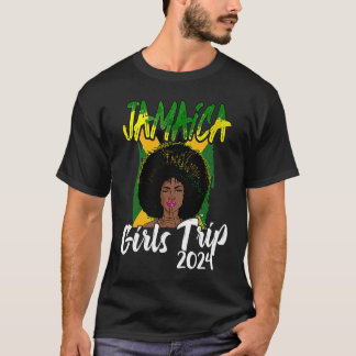 Jamaica Tjejresa 2024 Kvinnors Möhippa T Shirt