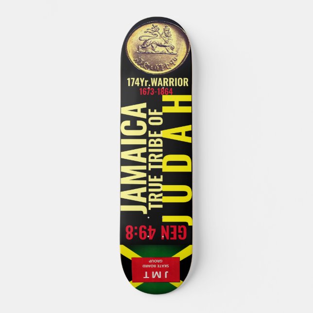 JAMAICA TRIBE OF JUDAH-GEN 49 8 Skateboard (Framsida)