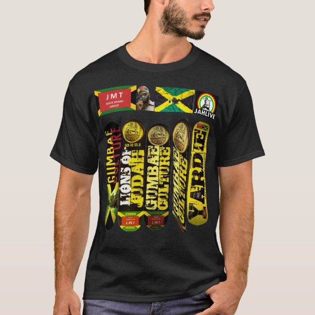 JAMAICA TRIBE OF JUDAH. T-Shirt (Framsida)