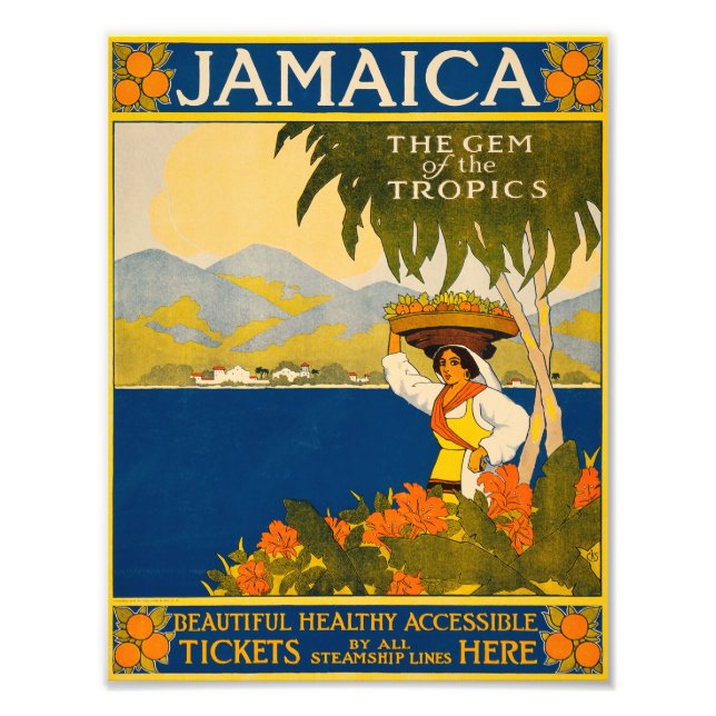 Jamaica, tropikernornas gikt fototryck (Framsidan)