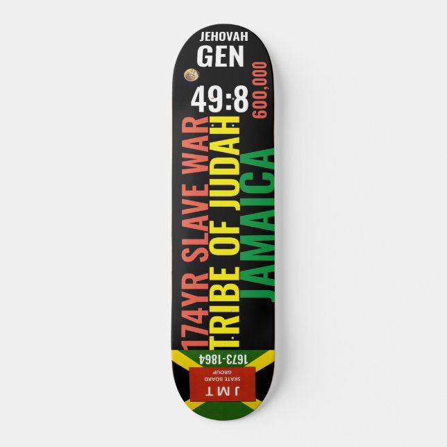 JAMAICA TRUE TRIBE OF JUDAH Skateboard (Framsida)