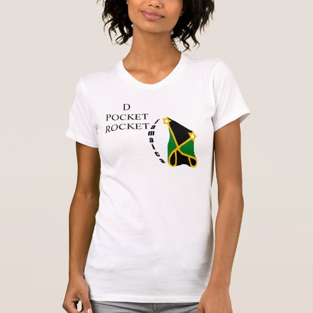 Jamaica Tshirt för FICK- "RAKET för D" Tröja (Framsida)
