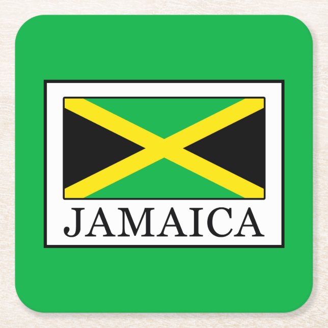 Jamaica Underlägg Papper Kvadrat (Framsidan)