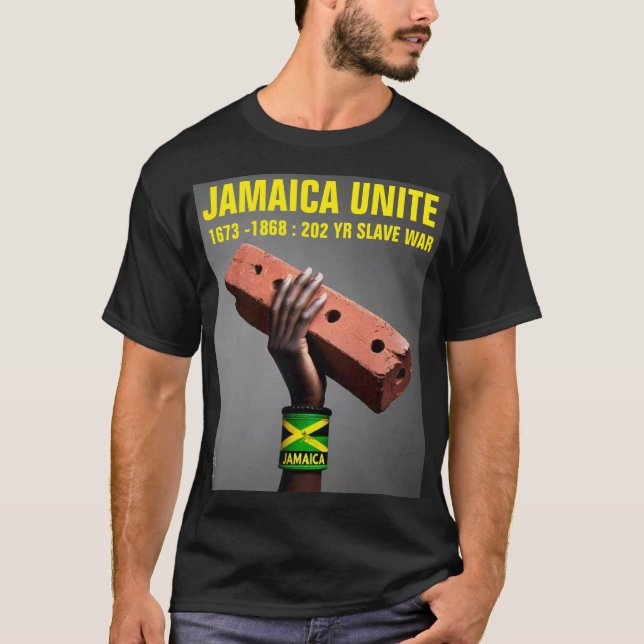 JAMAICA UNITE Basic Mörk T-Shirt (Framsida)