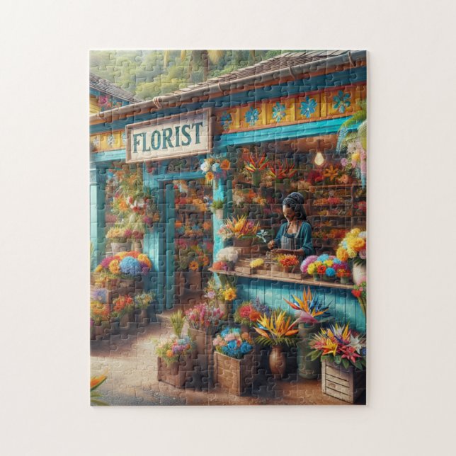 jamaica, utomhusblomma pussel (Vertikal)