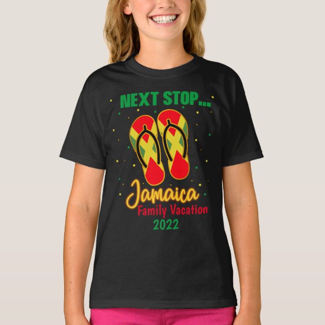 Jamaica Vacation Next Stop Jamaica Group Matching  T Shirt (Framsida)