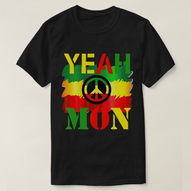 Jamaica Vacation Reggae Färg Ja Mon T-Shirt (Design framsida)