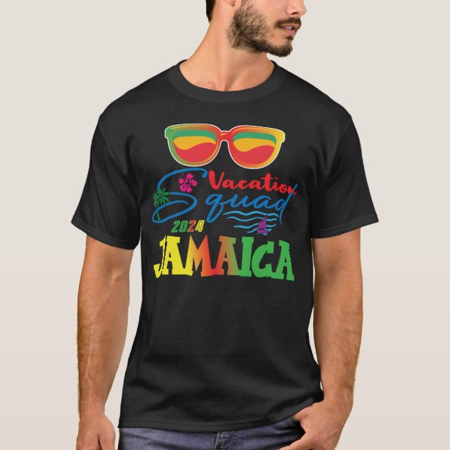 Jamaica Vacation Squad 2024 Matching Family Resa T Shirt (Framsida)
