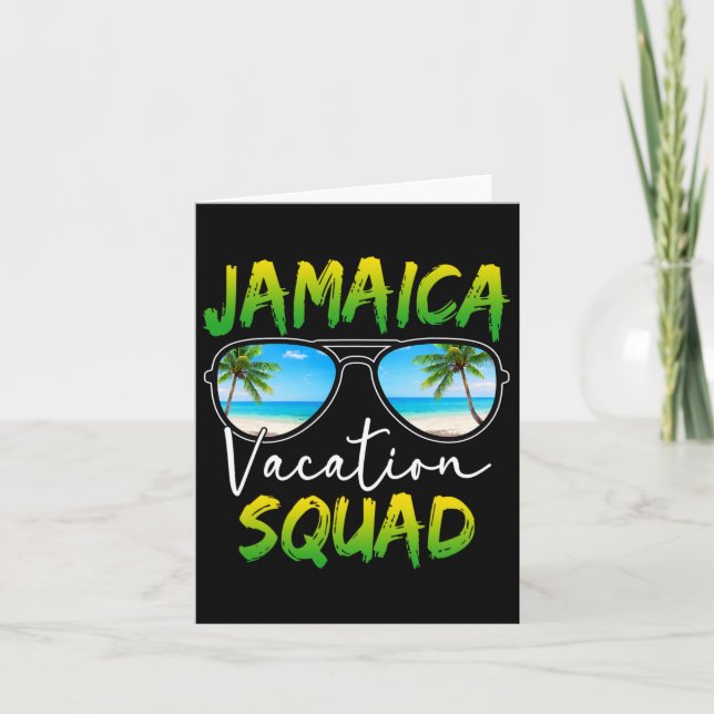 Jamaica Vacation Squad 2025 Matching Group Family Kort (Framsida)