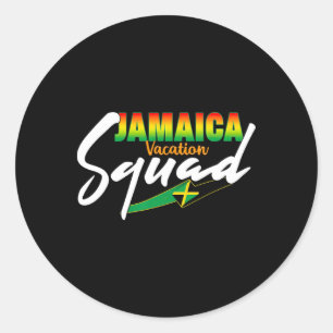 Jamaica Vacation Squad 2025 Matching Group Family Runt Klistermärke