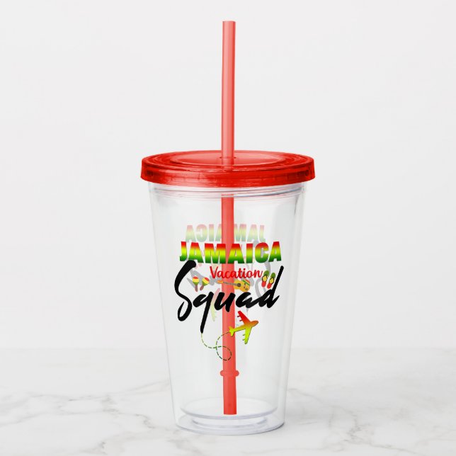 Jamaica Vacation Squad Group Matching Reggae Take Away Mugg (Framsida)